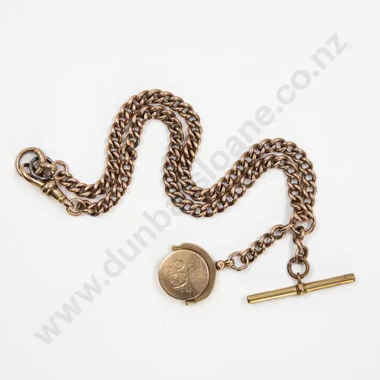Edwardian 9ct Heavy Curb Link Albert Chain
