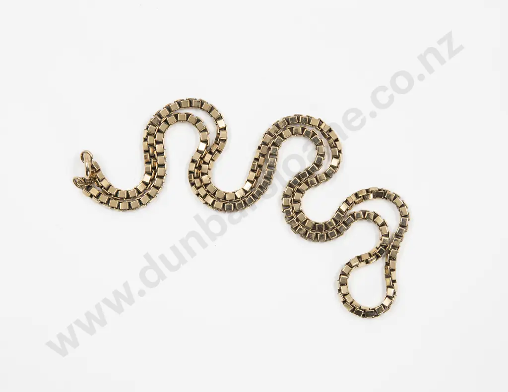 9ct Heavy Box Link Neck Chain Image 1++