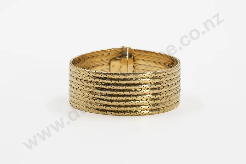 Pair Original Boxed Collingwood Jewellers of London Heavy 18ct Wide Bracelet Image 1++