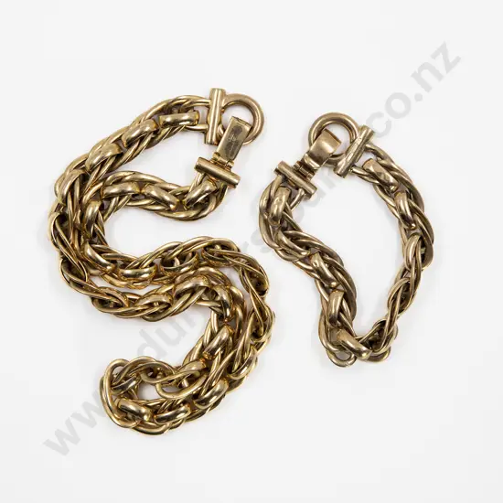 9ct Fancy Mixed Curb and Trace Link Neck Chain