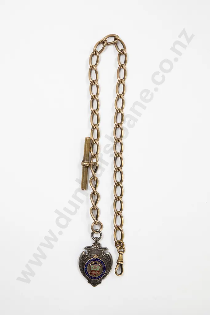 Victorian 15ct Uniform Curb Link Albert Chain Image 1++