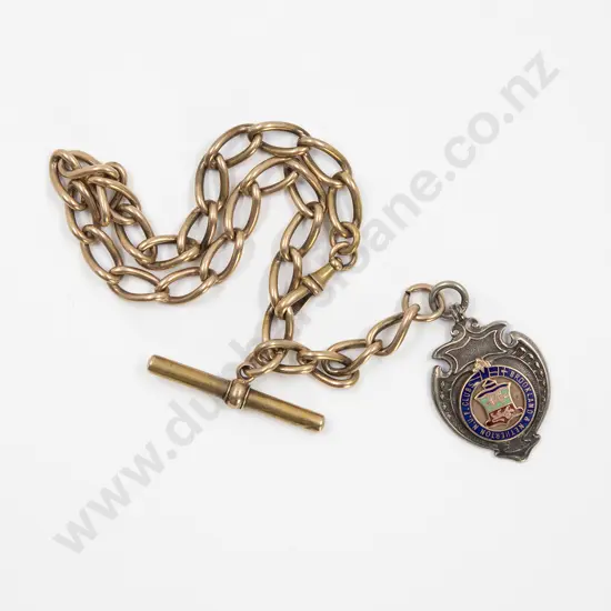 Victorian 15ct Uniform Curb Link Albert Chain