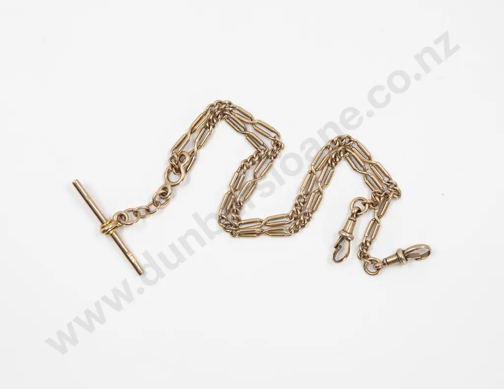 9ct & 15ct Fancy Mixed Link Albert Chain Image 1++