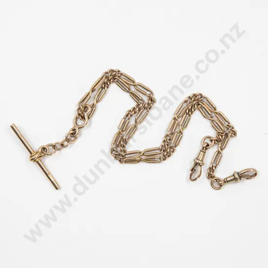 9ct & 15ct Fancy Mixed Link Albert Chain
