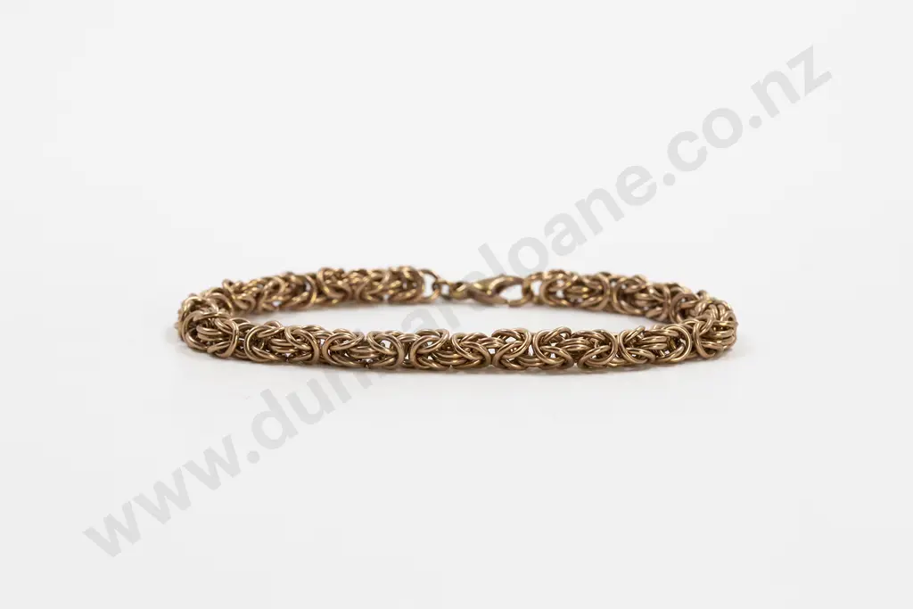 9ct Byzantine Link Bracelet Image 1++