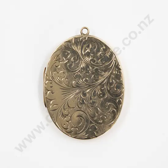 Large 9ct Oval Photo Locket