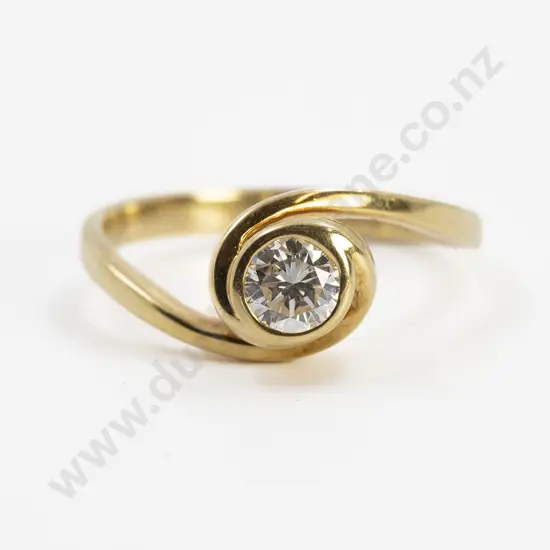18ct Solitaire Diamond Ring