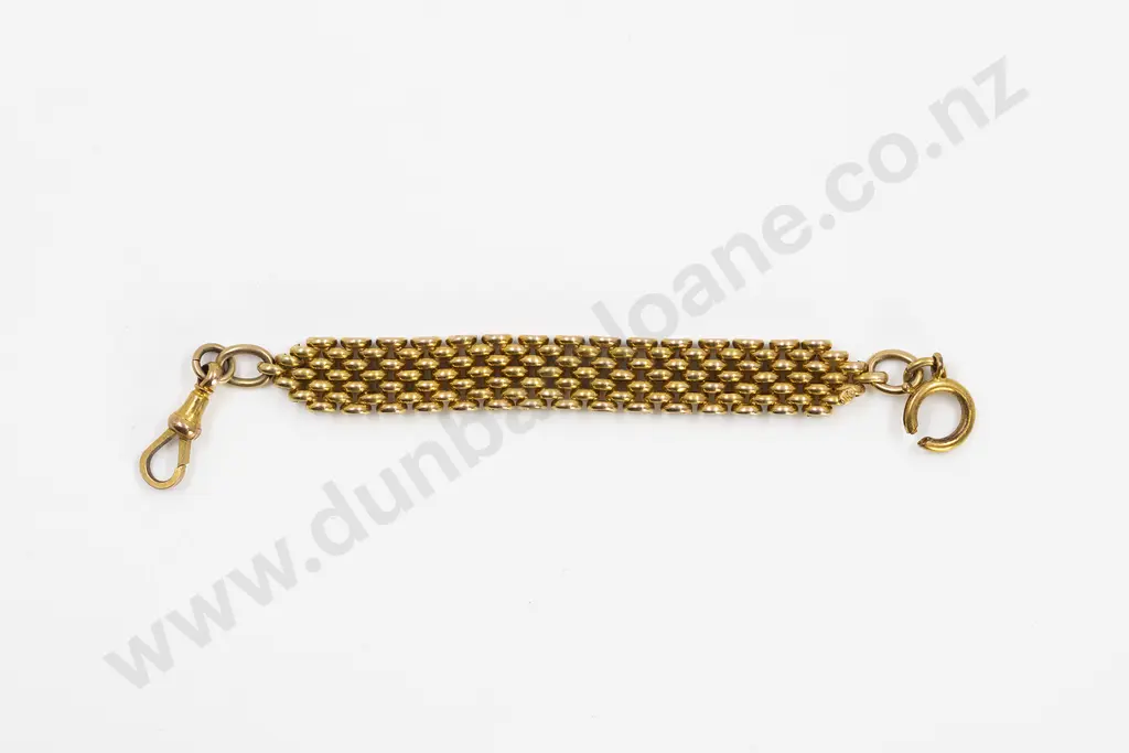 Victorian 15ct Trace Link Mesh Watch Fob Image 1++