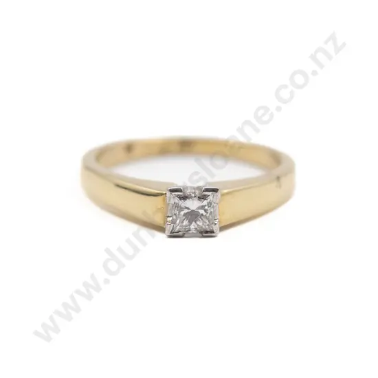 As New 18ct Solitaire Diamond Ring