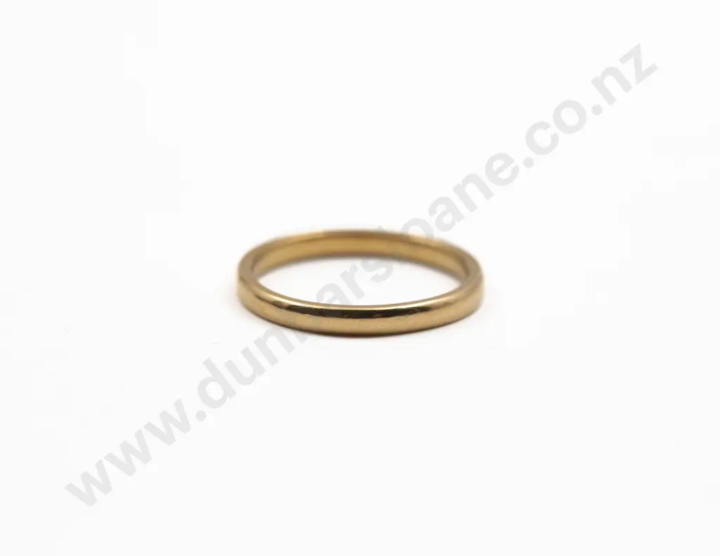 22ct Plain Wedding Band Image 1++
