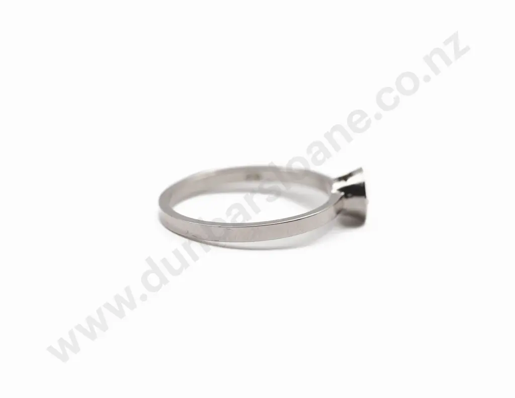 Karen Walker 9ct White Gold Solitaire Ring Image 1++