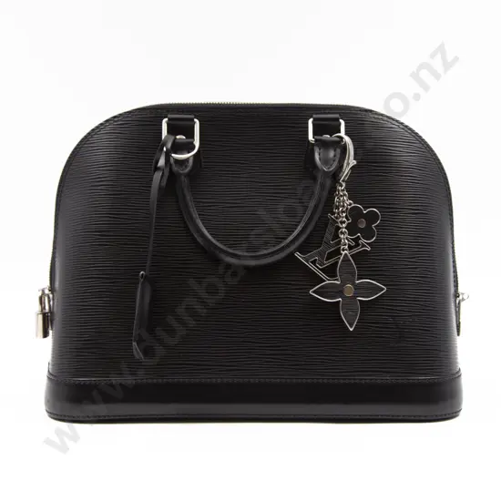 Louis Vuitton Anthracite Nacre Epi Leather Alma BB Bag