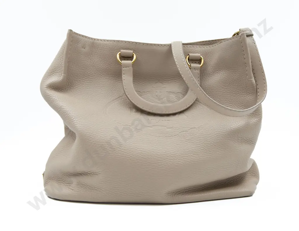 Vintage Prada Vitello Daino Ivory Leather Satchel Bag Image 1++