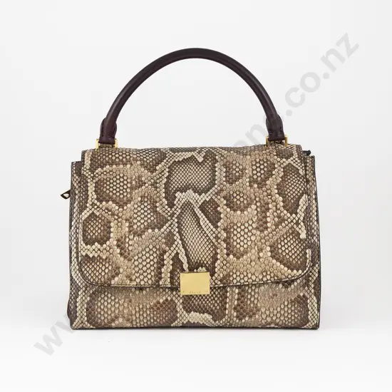 Celine Python Leather Trapeze Bag