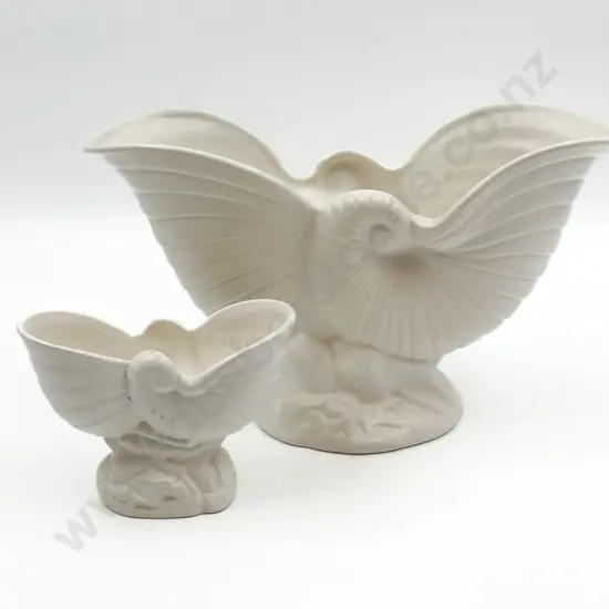 Two Crown Lynn Nautilus Vases