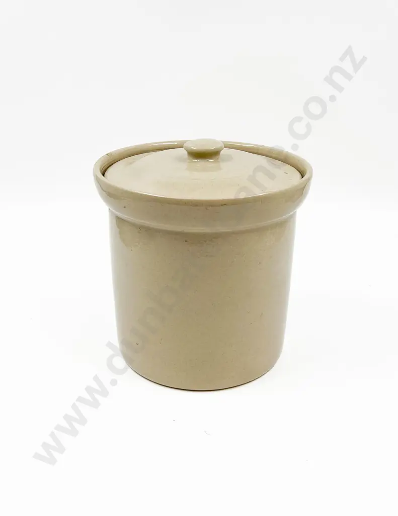 Stoneware Lidded Crock Image 1++