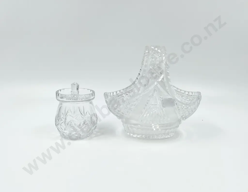 Crystal Basket & Lidded Pot Image 1++