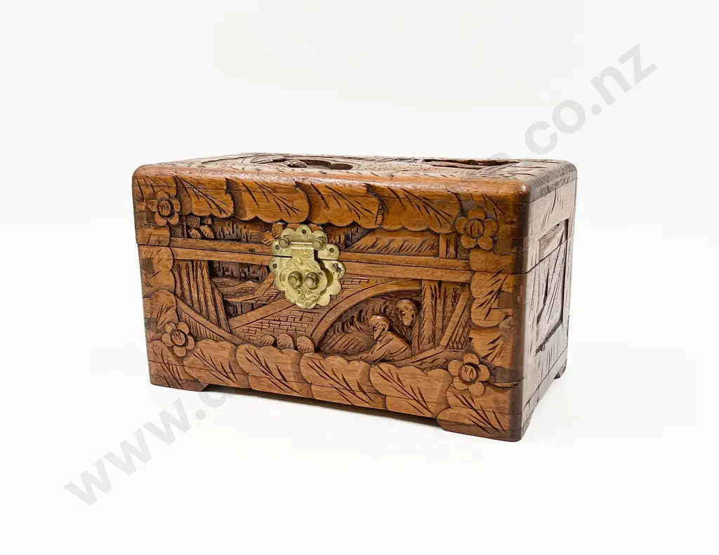 Small Carved Camphorwood Chest Image 1++