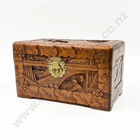Small Carved Camphorwood Chest