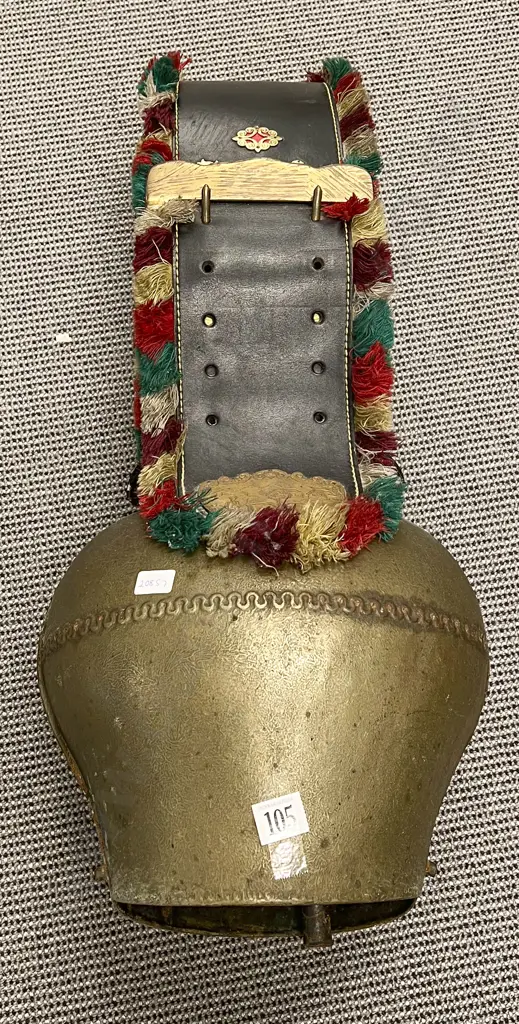 Large Brass Cow Bell Image 1++
