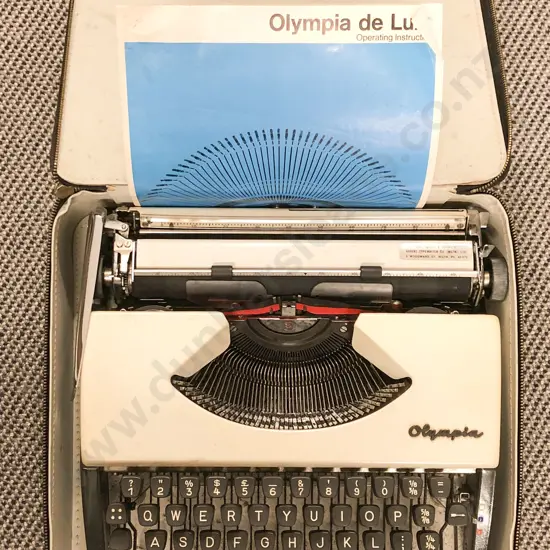 Olympia Typewriter in Case
