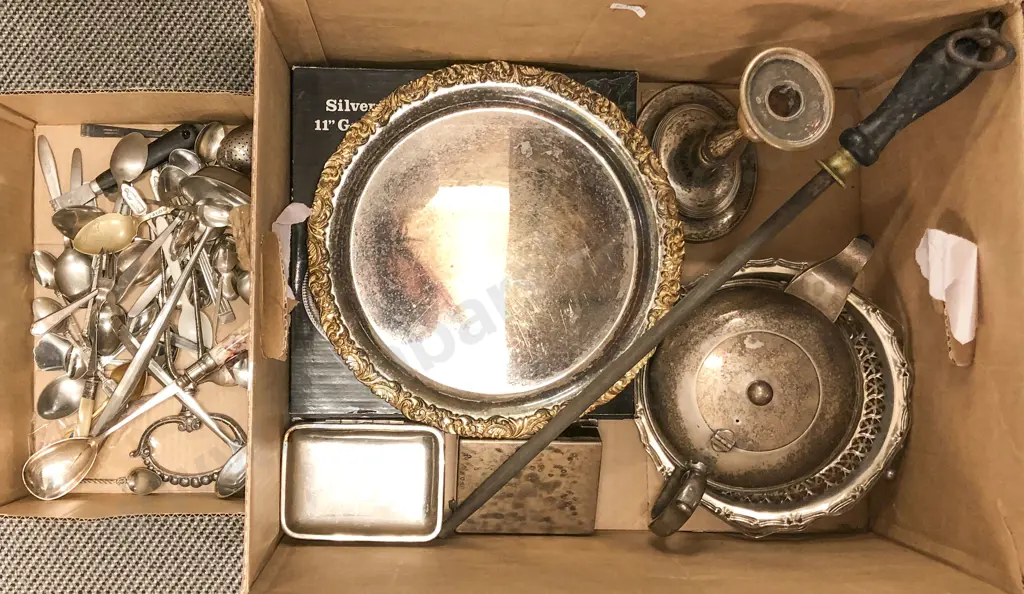 Quantity of Assorted S/P incl Cutlery Candlestick etc Image 1++