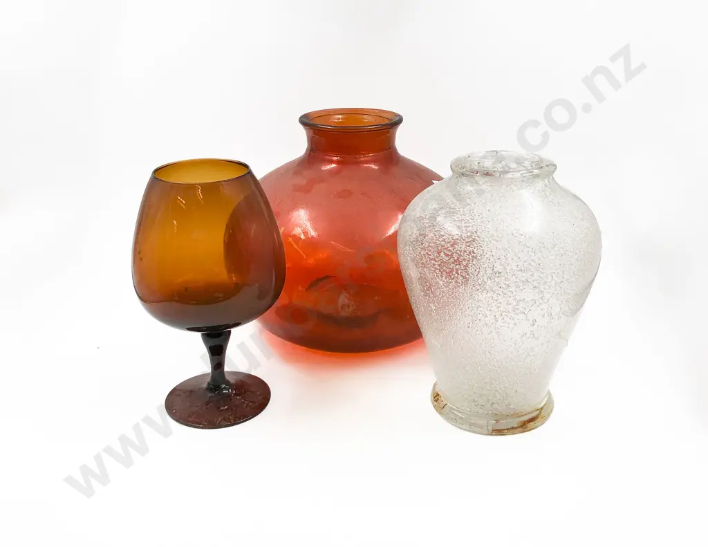Two Large Vases together with Novelty Brandy Balloon Image 1++