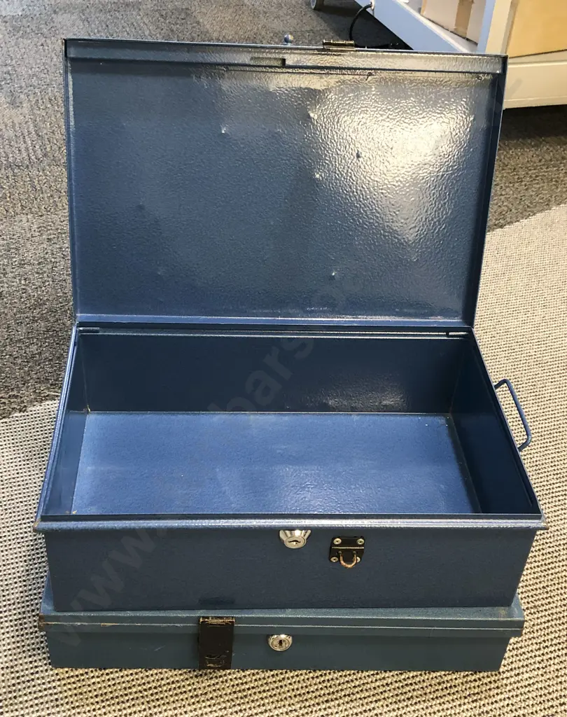 Two Vintage Lock Boxes Image 1++