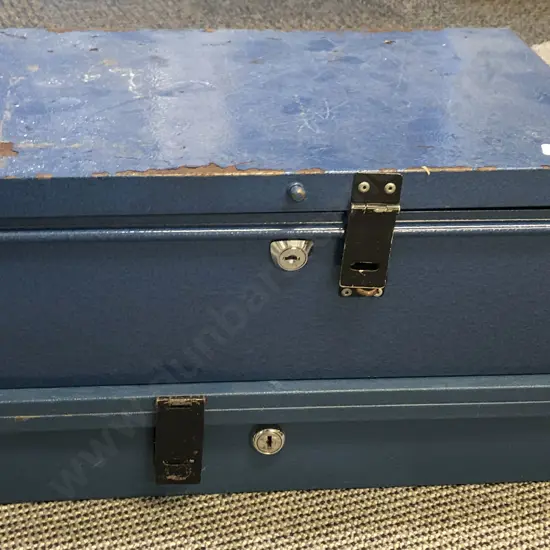 Two Vintage Lock Boxes