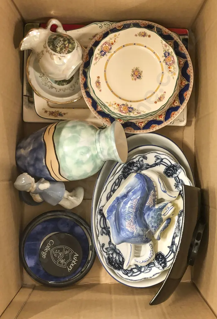 Box of Assorted Fancy China & Ornaments etc Image 1++