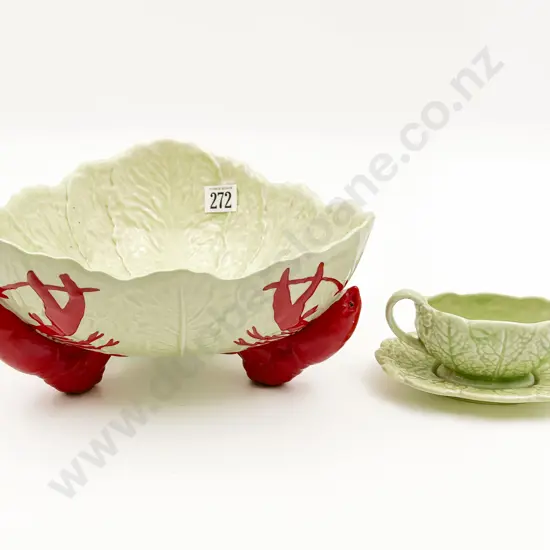 Carlton Ware Lobster Bowl (chip)  & Similar Gravy Boat