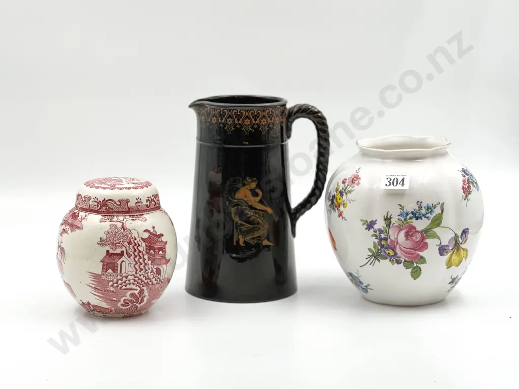 Masons Ginger Jar With Queens China Vase and Jug Image 1++