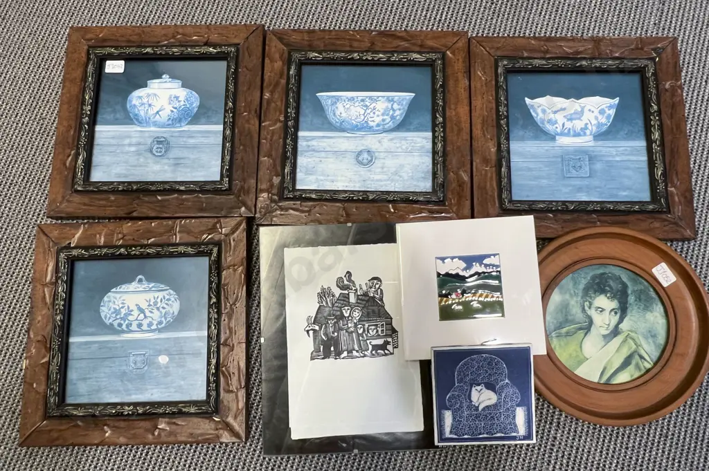 Box of Assorted Artworks Image 1++