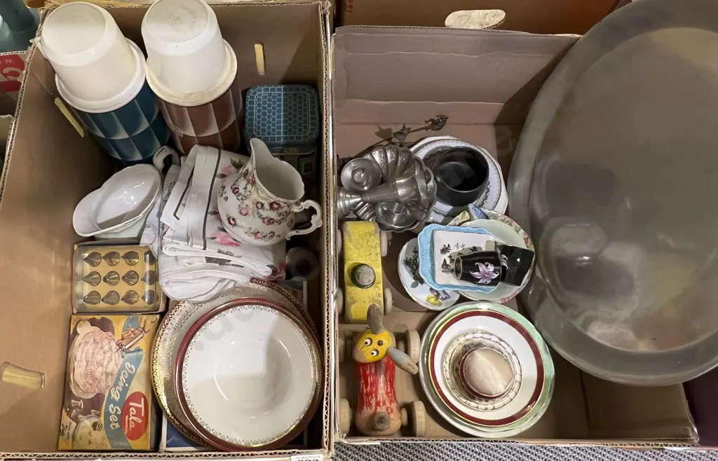 Two Boxes of Vintage Kitchenware Image 1++
