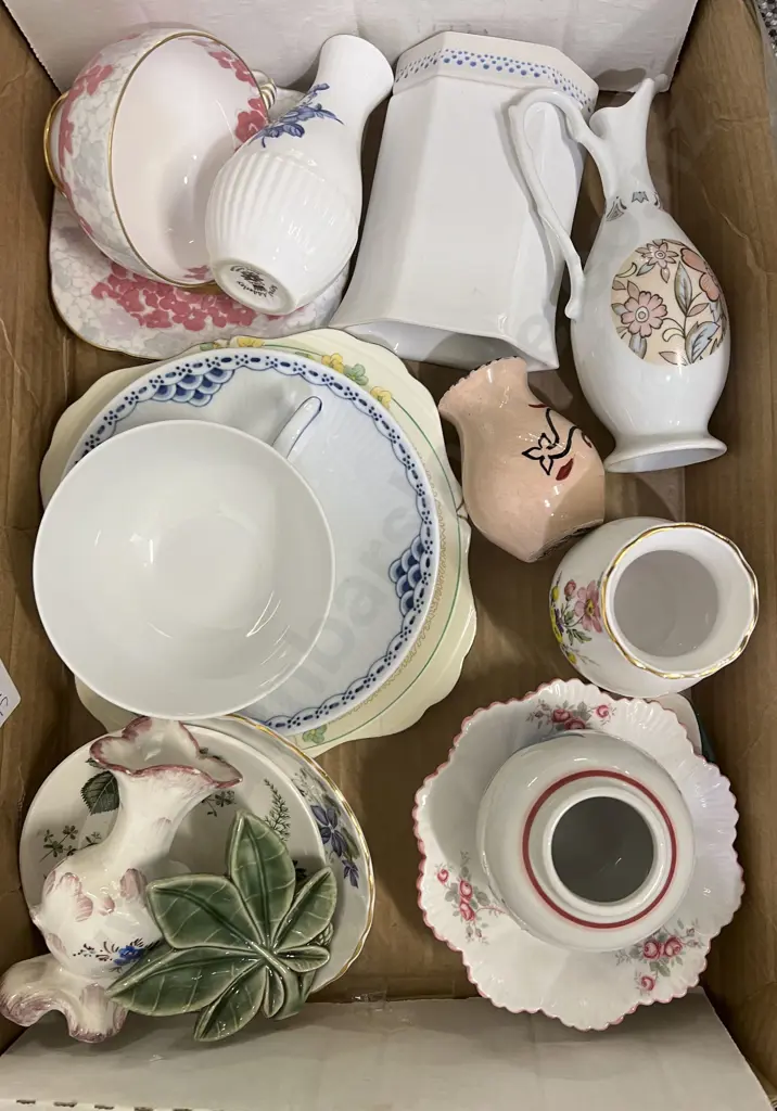 Small Box of Fancy China Including Royal Copenhagen Image 1++