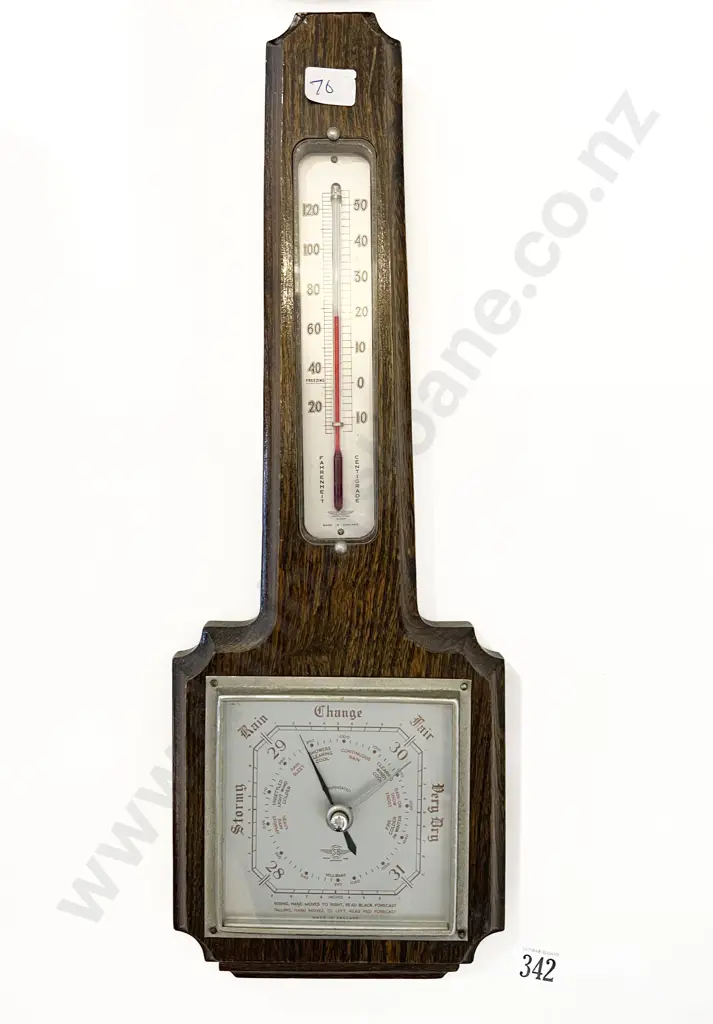 Oak Cased Barometer Image 1++