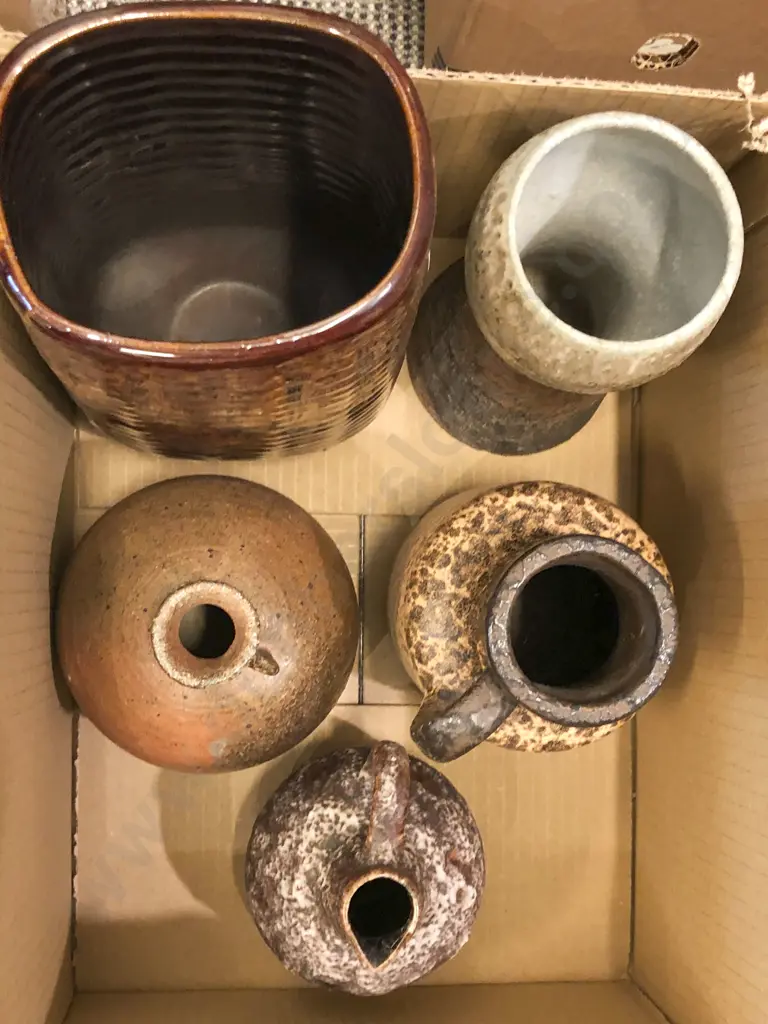 Five Pottery Vases Image 1++