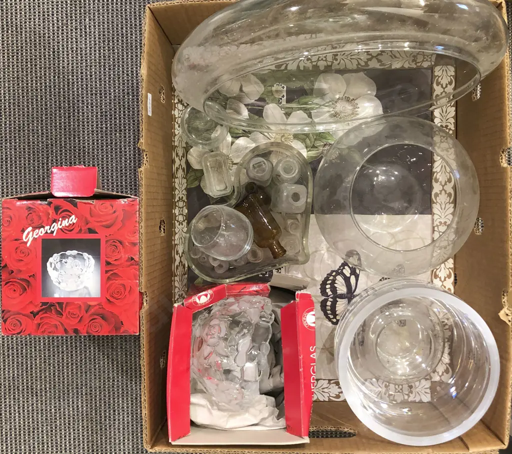 Qty of Assorted Glassware including Vintage Bottled and Boxed Image 1++