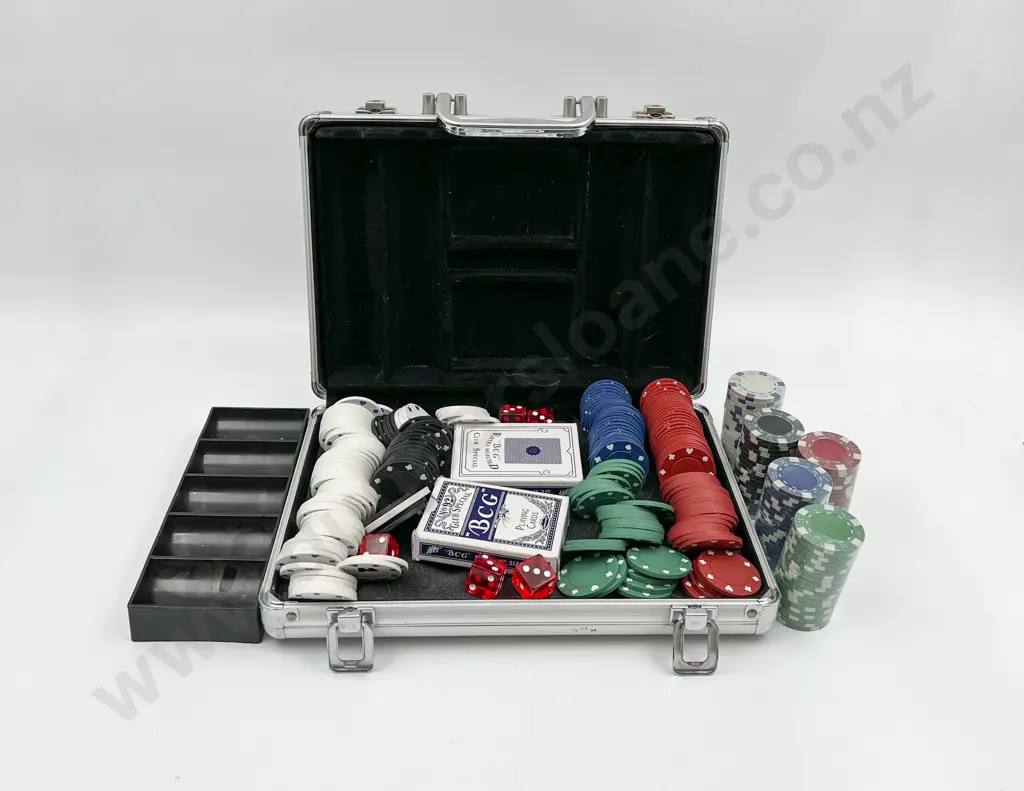 Poker Set With Additional Poker Chips Image 1++