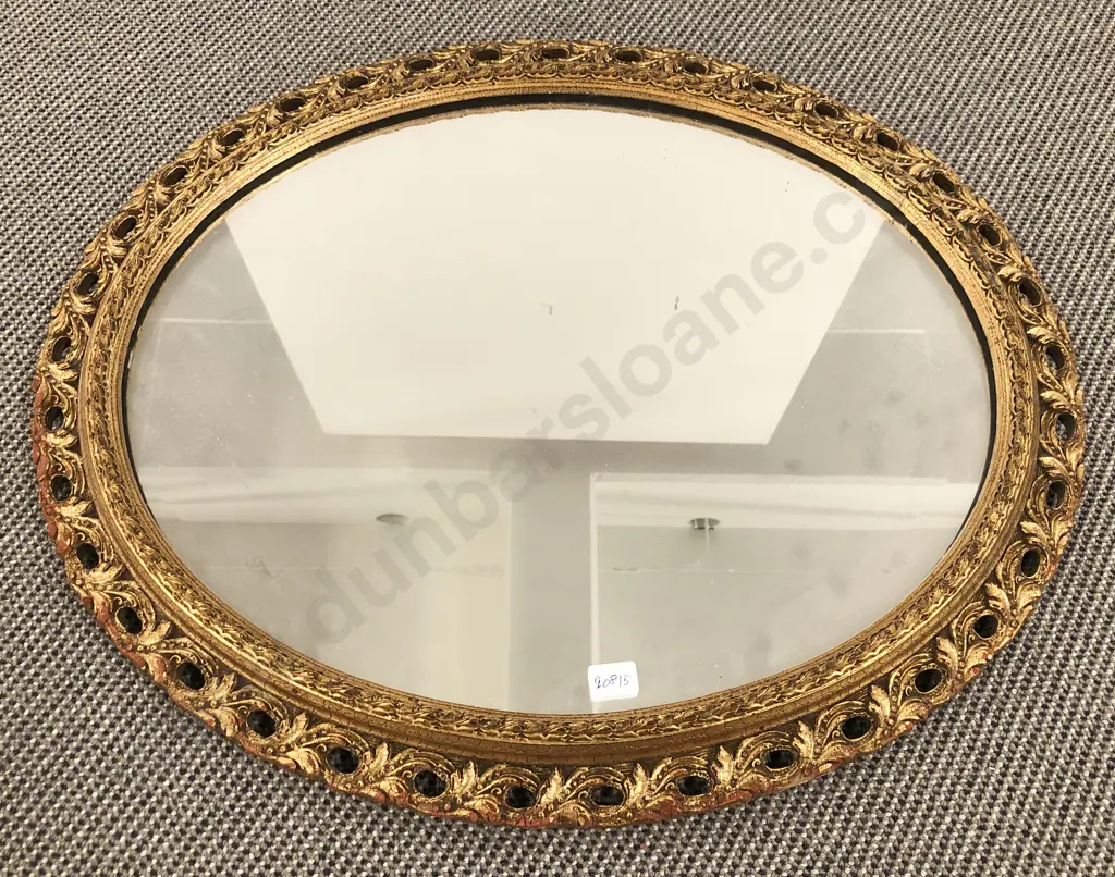 Oval Gilt Framed Mirror Image 1++