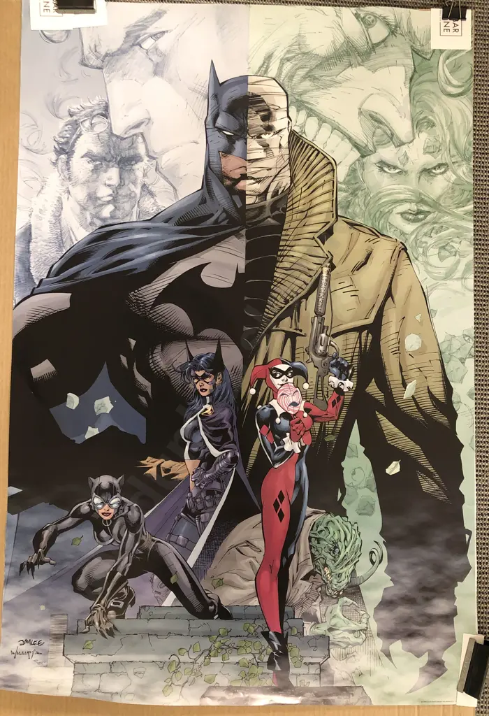 Two Unframed Comic Book Posters Image 1++