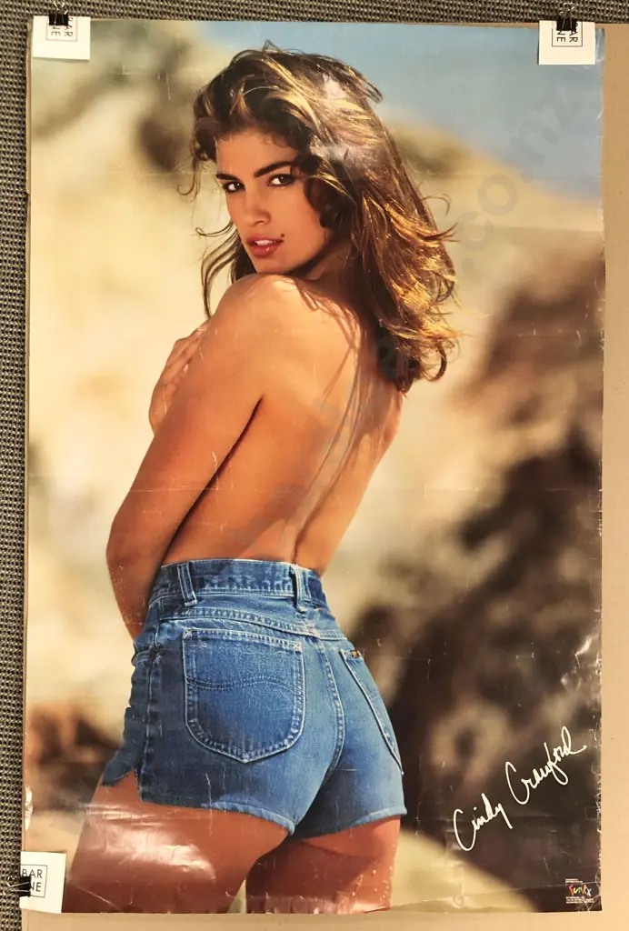 Two Unframed Cindy Crawford  Posters Image 1++