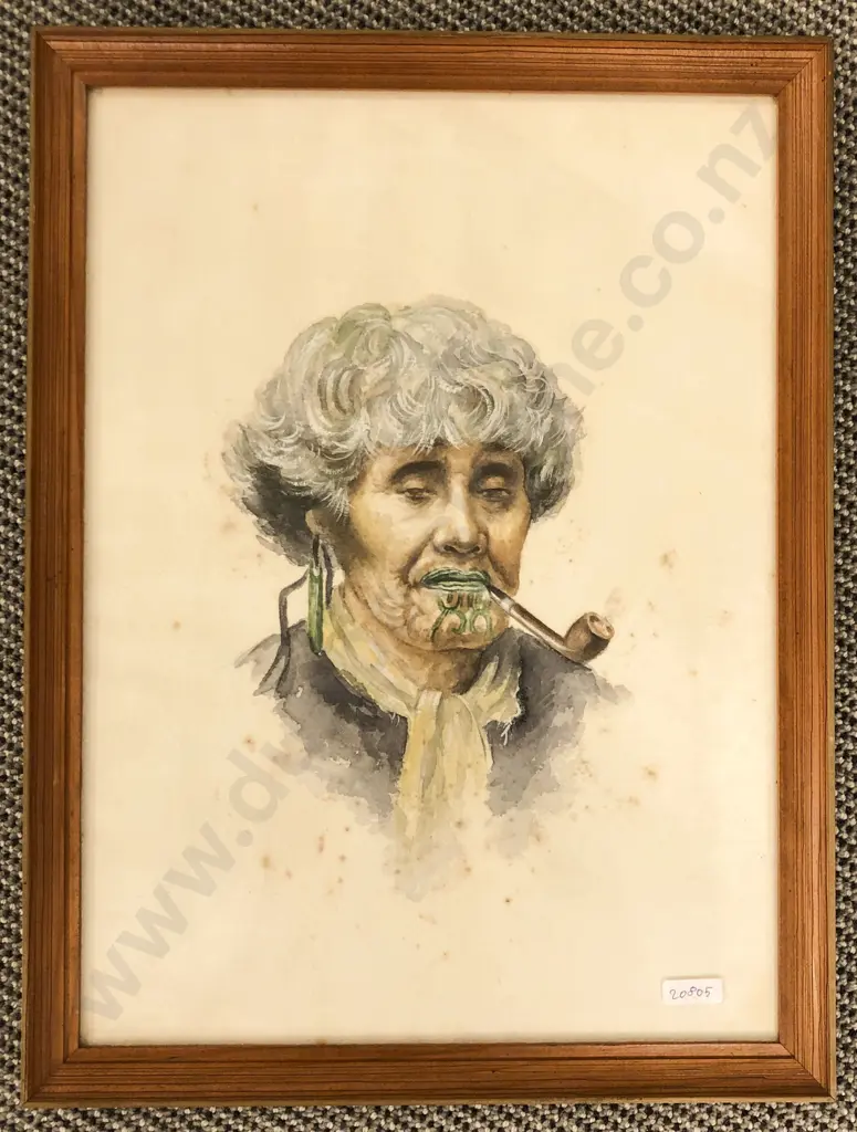 F. Brenner - Watercolour Portrait Image 1++