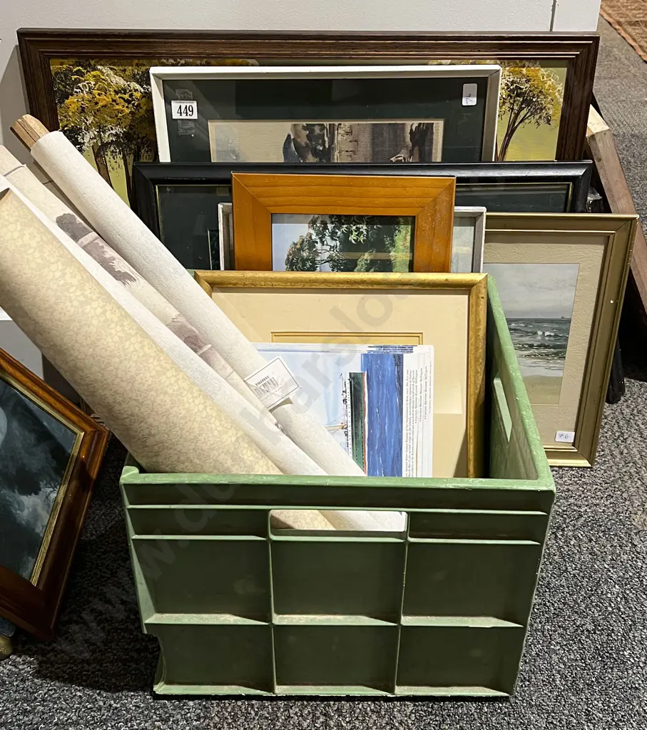Large Quantity of Assorted Framed & Loose Prints & Originals Image 1++