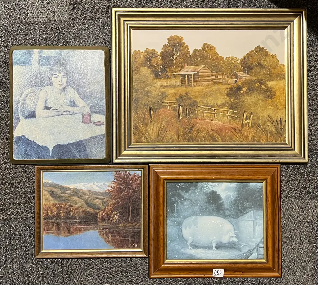 Four Assorted Prints and Originals Image 1++