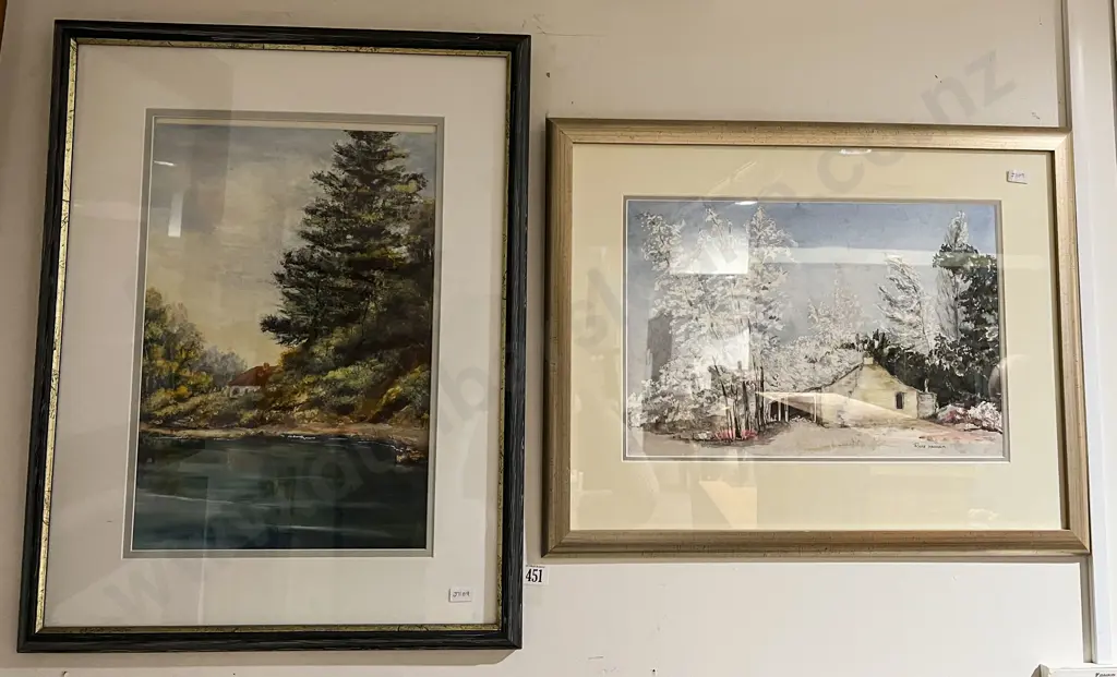 Raye Hannam - "Fruitlands Near Alexandra" - Watercolour Image 1++