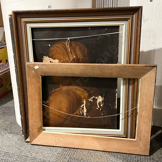 2 Empty Frames & Damaged Artwork