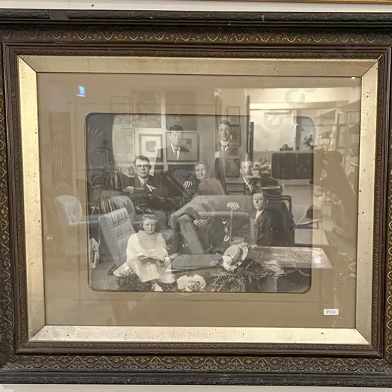 Vintage Framed Photograph & Other