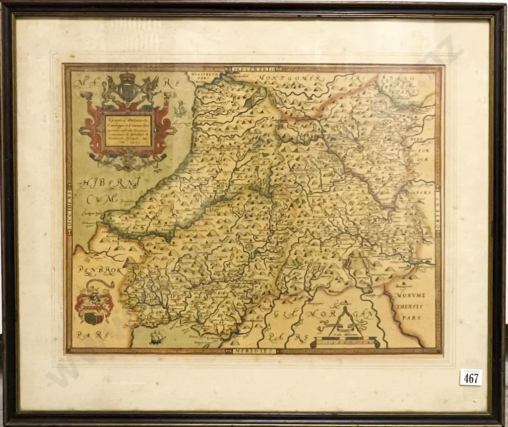 Framed Reproduction Antique Map Image 1++