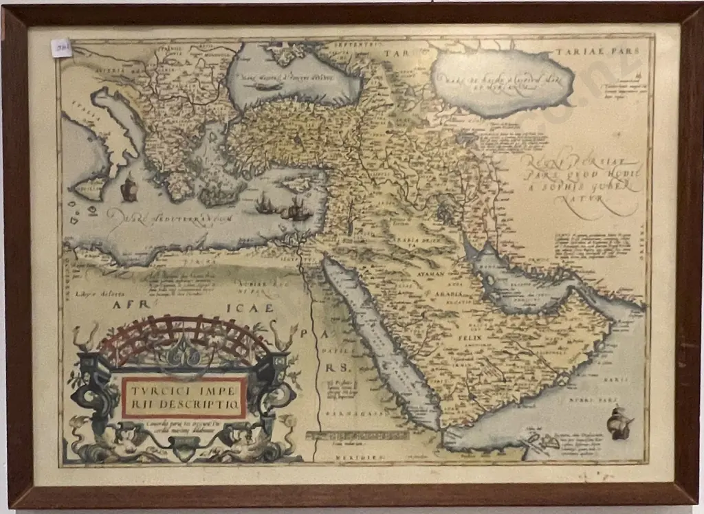 Two Framed Reproduction Antique Maps Image 1++